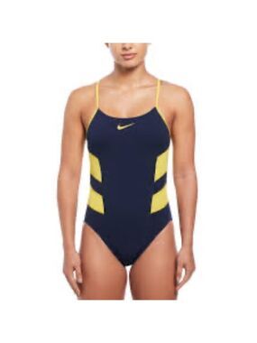 Nike HydraStrong Colorblock Racerback One Piece Swimsuit